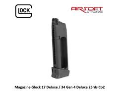 Glock Magazine Glock 17 Deluxe / 34 Gen 4 Deluxe 25rds Co2