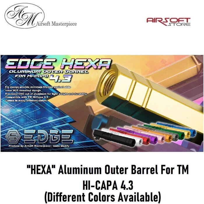 EDGE "HEXA" Aluminum Outer Barrel For TM HI-CAPA 4.3