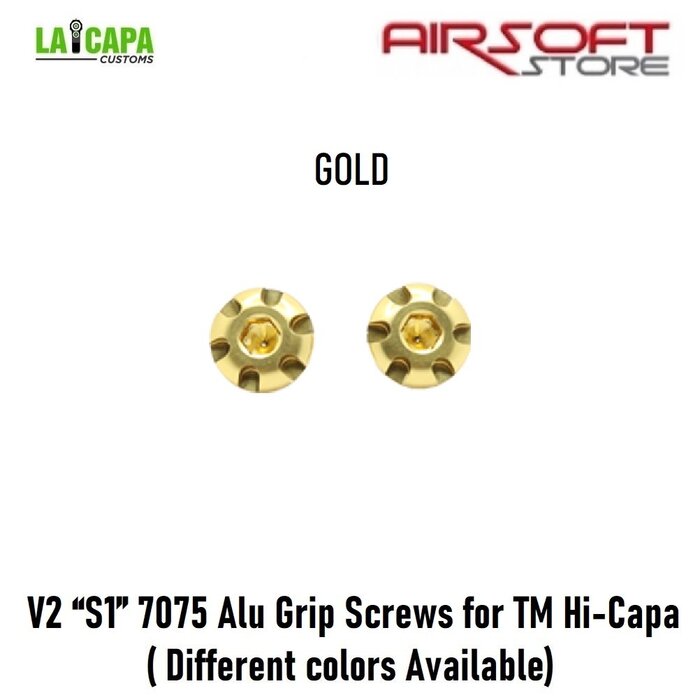 LA Capa Customs V2 “S1” 7075 Alu Grip Screws for TM Hi-Capa