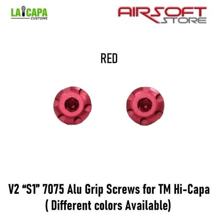 LA Capa Customs V2 “S1” 7075 Alu Grip Screws for TM Hi-Capa
