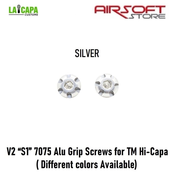 LA Capa Customs V2 “S1” 7075 Alu Grip Screws for TM Hi-Capa