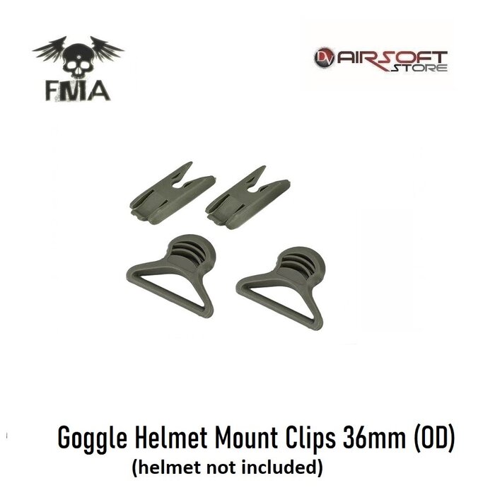FMA Goggle Helmet Mount Clips 36mm (OD)