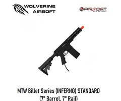Wolverine MTW Billet Series (INFERNO) STANDARD (7" Barrel, 7" Rail)