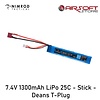 Nimrod 7.4V 1300mAh LiPo 25C - Stick - Deans T-Plug
