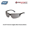 ASG Airsoft Protective Goggles (Black Glasses) (Black)