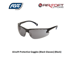 ASG Airsoft Protective Goggles (Black Glasses) (Black)