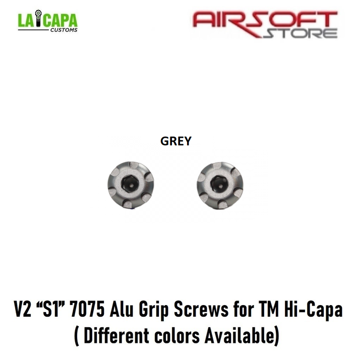 LA Capa Customs V2 “S1” 7075 Alu Grip Screws for TM Hi-Capa