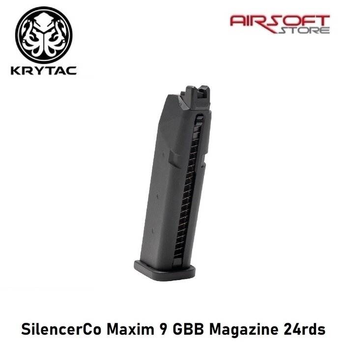 Krytac SilencerCo Maxim 9 GBB Magazine 24rds
