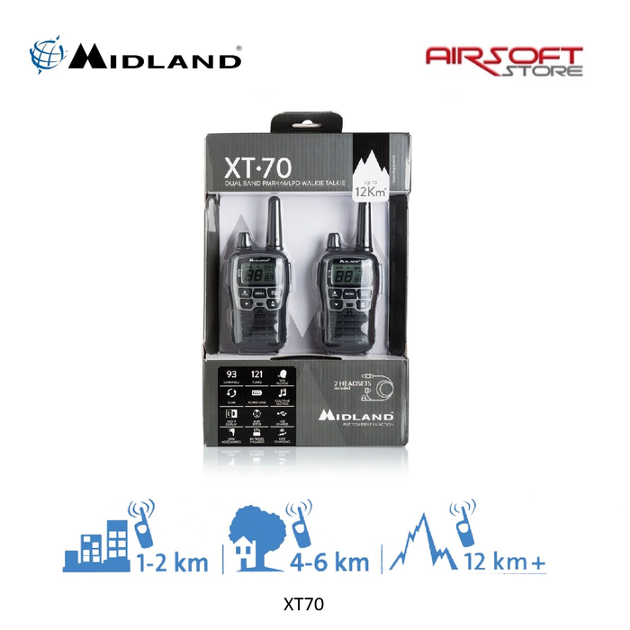 Midland XT70 Walkie Talkies