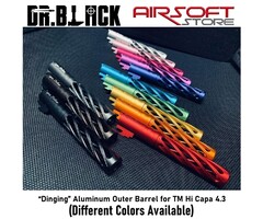 DR BLACK “Dinging” Aluminum Outer Barrel for TM Hi Capa 4.3