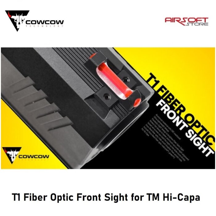 CowCow Technology T1 Fiber Optic Front Sight for TM Hi-Capa