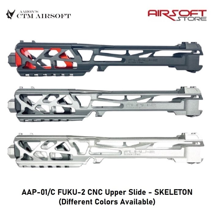 CTM Airsoft AAP-01/C FUKU-2 CNC Upper Slide - SKELETON