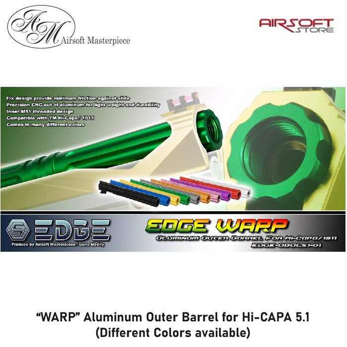 EDGE “WARP” Aluminum Outer Barrel for Hi-CAPA 5.1