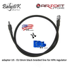 Balystik adapter US - EU 8mm black braided line for HPA regulator