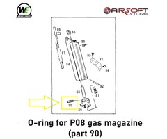 WE (Wei Tech) O-ring for P08 gas magazine (part 90)