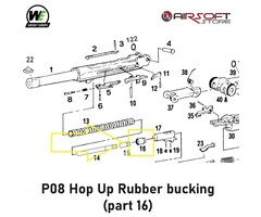 WE (Wei Tech) P08 Hop Up Rubber bucking (part 16)