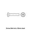 Toolcraft Screw Bolt m4 x 10mm steel