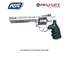 ASG Dan Wesson 6" CO2 Silver 4.5mm BB