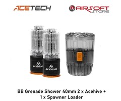 ACETECH BB Grenade Shower 40mm 2 x Acehive + 1 x Spawner Loader