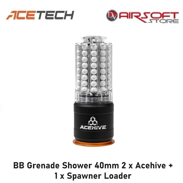ACETECH BB Grenade Shower 40mm 2 x Acehive + 1 x Spawner Loader