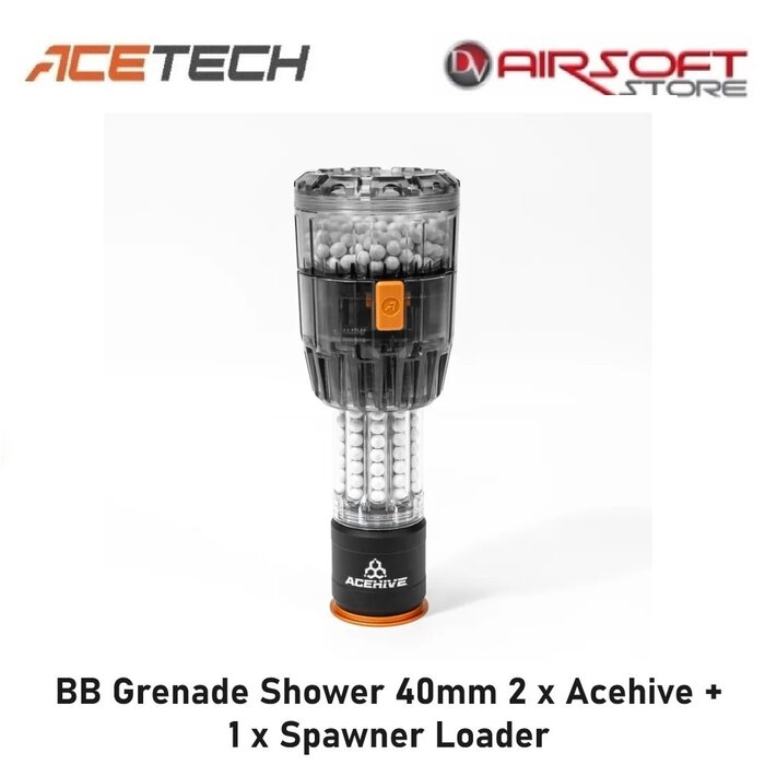 ACETECH BB Grenade Shower 40mm 2 x Acehive + 1 x Spawner Loader