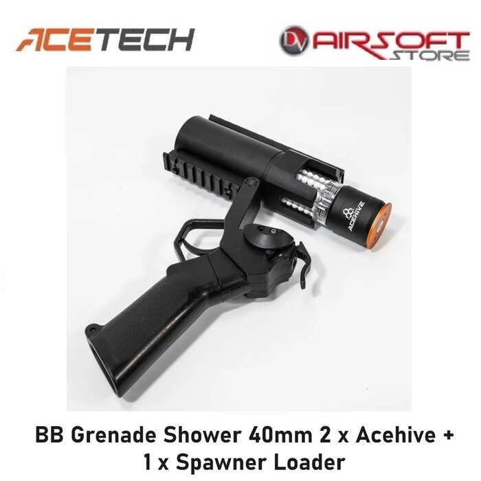 ACETECH BB Grenade Shower 40mm 2 x Acehive + 1 x Spawner Loader