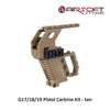 UTT G17/18/19 Pistol Carbine Kit - tan