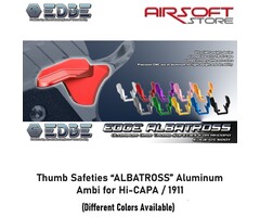 EDGE Thumb Safeties “ALBATROSS” Aluminum Ambi for Hi-CAPA / 1911