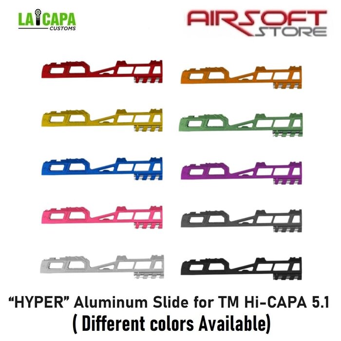 LA Capa Customs “HYPER” Aluminum Slide for TM Hi-CAPA 5.1