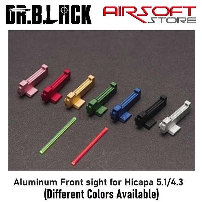 DR BLACK Aluminum Front sight for Hicapa 5.1/4.3