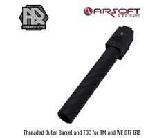 Hadron Airsoft Designs Threaded Outer Barrel and TDC for TM and WE G17 G18