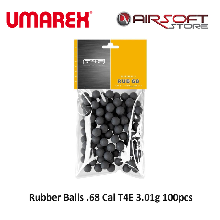 UMAREX Rubber Balls .68 Cal T4E 3.01g 100pcs