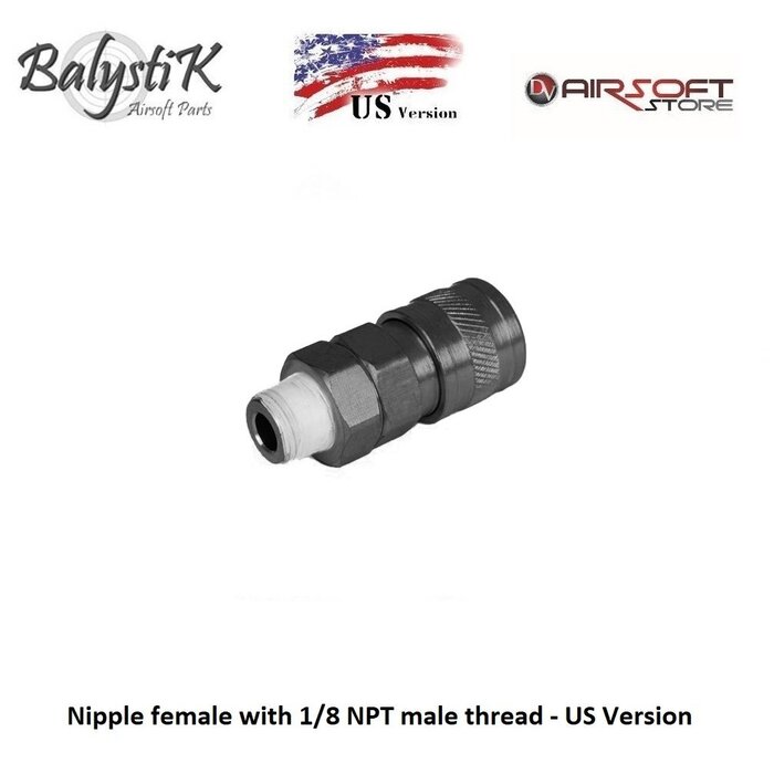 Balystik Nipple female with 1/8 NPT male thread - US Version