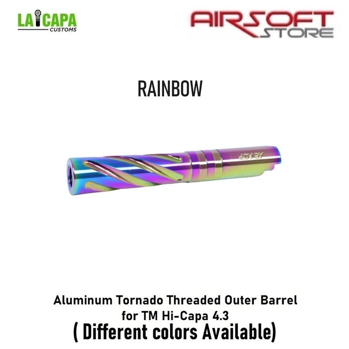 LA Capa Customs Aluminum Tornado Threaded Outer Barrel for TM Hi-Capa 4.3