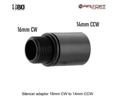 BO Silencer adaptor 16mm CW to 14mm CCW