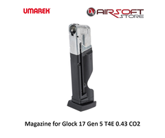 Glock Magazine for Glock 17 Gen 5 T4E 0.43 CO2