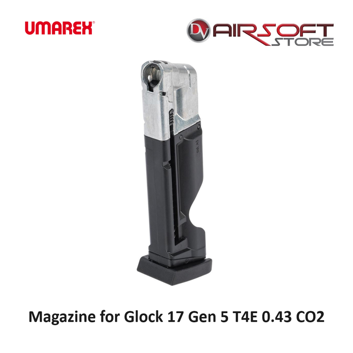 Glock Magazine for Glock 17 Gen 5 T4E 0.43 CO2