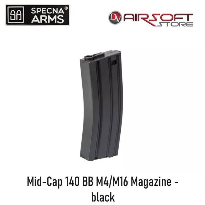 Specna Arms Mid-Cap 140 BB M4/M16 Magazine - black