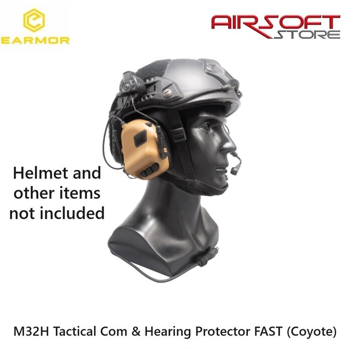 Earmor M32H Tactical Com & Hearing Protector FAST (Coyote)