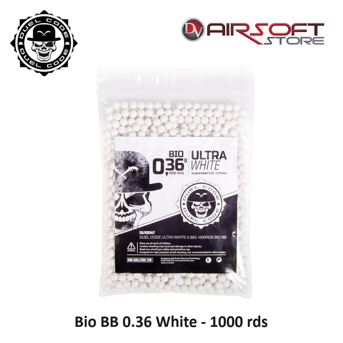 Duel Code Bio BB 0.36 White - 1000 rds