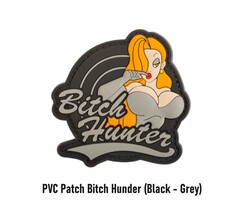 PVC Patch Bitch Hunter (Black - Grey)