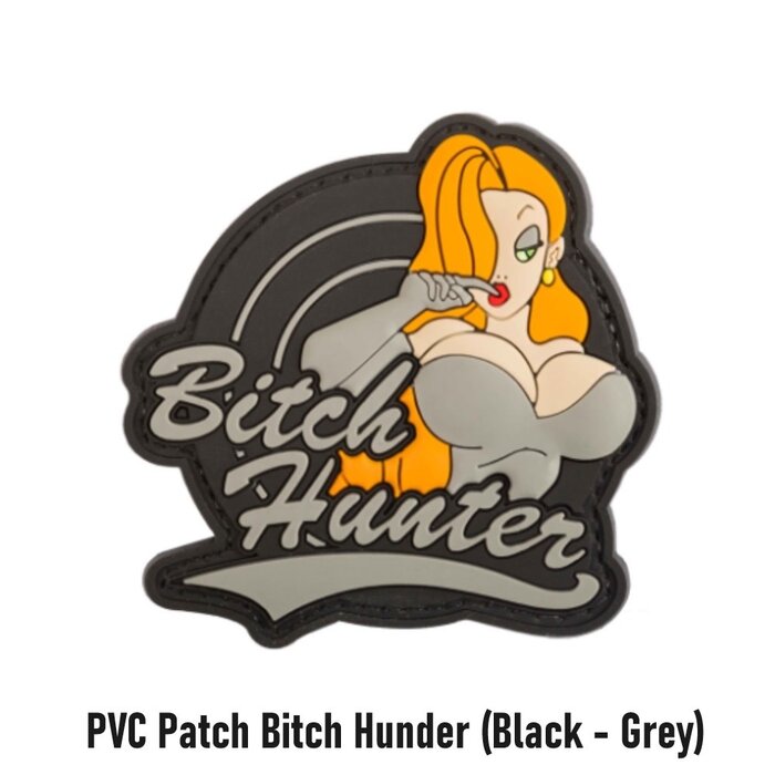 PVC Patch Bitch Hunter (Black - Grey)
