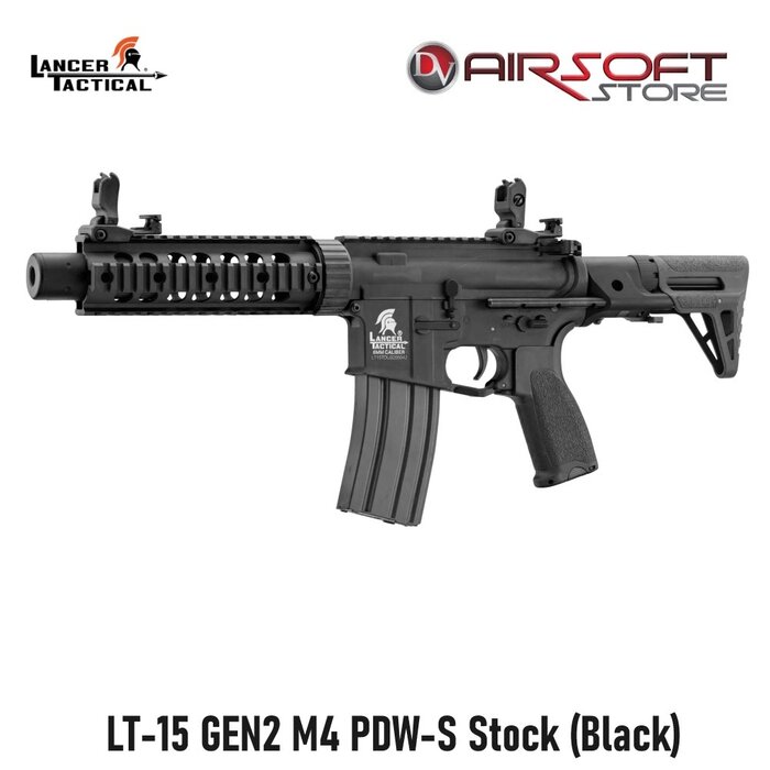 Lancer Tactical LT-15 GEN2 M4 PDW-S Stock (Black)