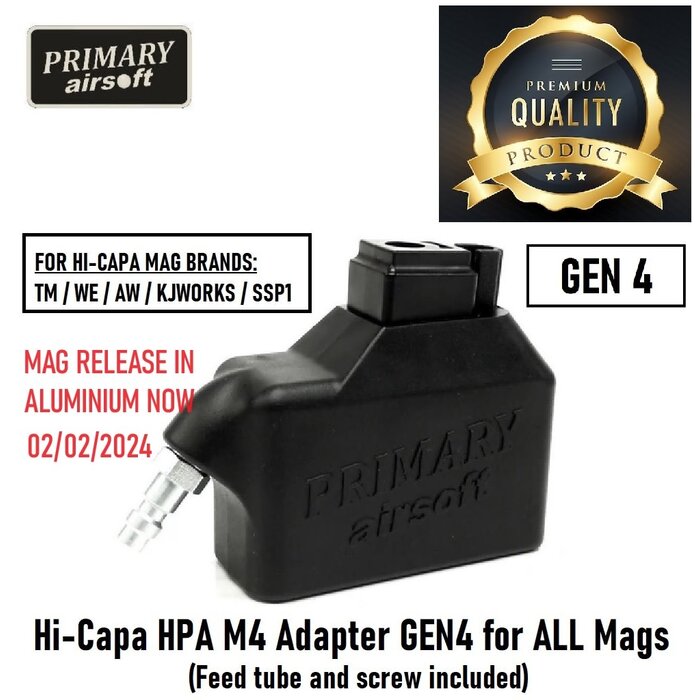 Primary Airsoft Hi-Capa HPA M4 Adapter GEN4 for ALL Mags