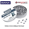 Diana Pellets 4.5mm (500pcs) Flat Head