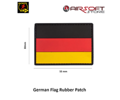 JTG German Flag Blank Rubber Patch
