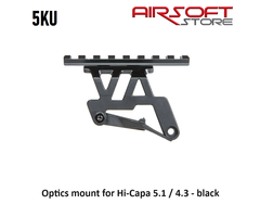 5KU Optics mount for Hi-Capa 5.1 / 4.3 airsoft pistols - black