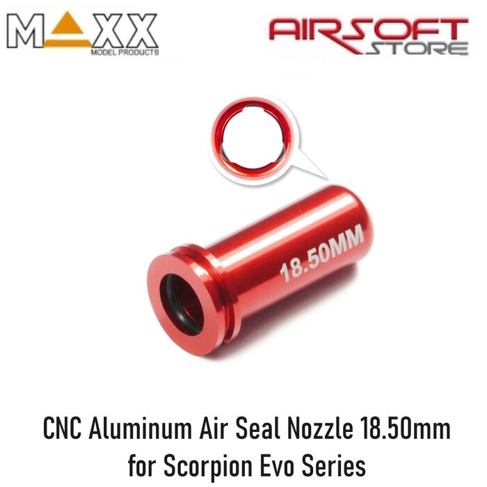 Maxx Model CNC Aluminum Air Seal Nozzle 18.50mm for Scorpion Evo Series