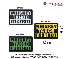 PVC Patch Whiskey Tango Foxtrot WTF