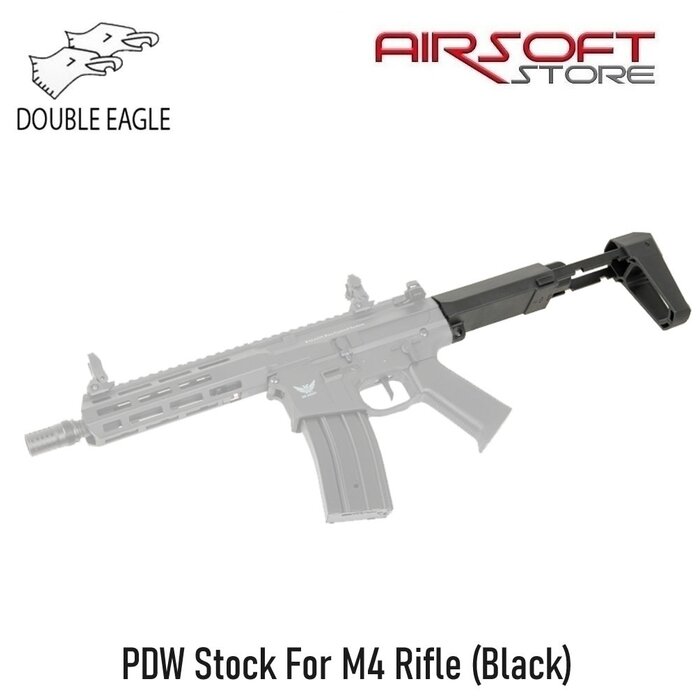 Double Eagle PDW Stock For M4 Rifle (Black)